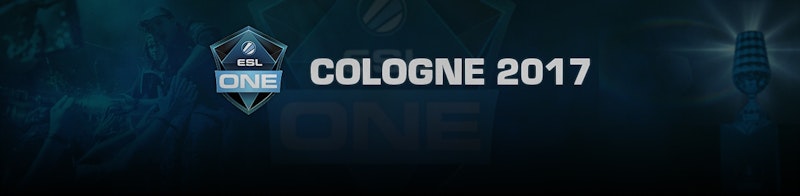 Баннер турнира ESL One Cologne 2017