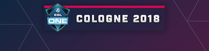 Баннер турнира ESL One Cologne 2018